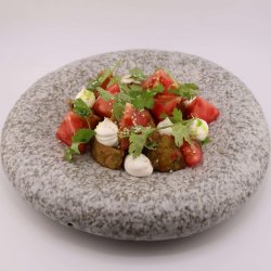 Хрустящие баклажаны с сырным кремом