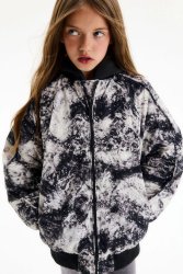 Бомбер с принтом в стиле tie-dye. Модель унисекс.