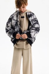 Бомбер с принтом в стиле tie-dye. Модель унисекс.