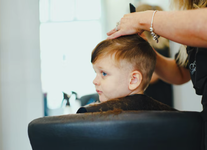 Детская стрижка подравнивание концов (без мытья)