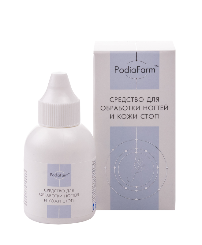 Средство для обработки ногтей и кожи стоп