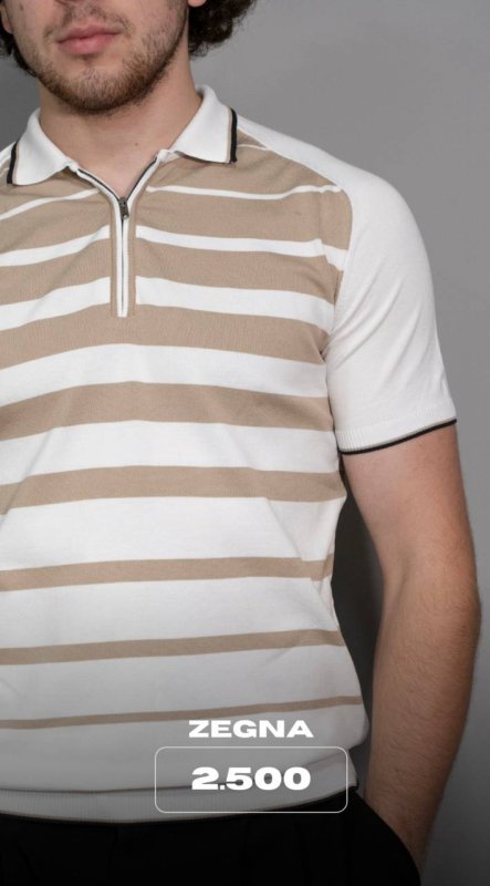 поло на молнии Zegna