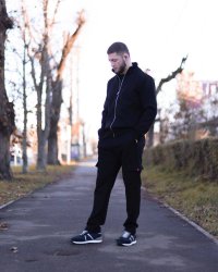 спортивный костюм KITON в черном цвете