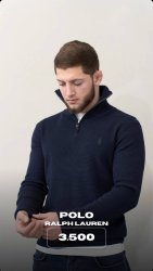 Полузамок темно-синий Polo Ralph Lauren