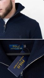 Полузамок темно-синий Polo Ralph Lauren