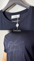 Тёмно-синяя футболка Hermes