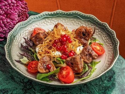 Салат с хрустящими грибами