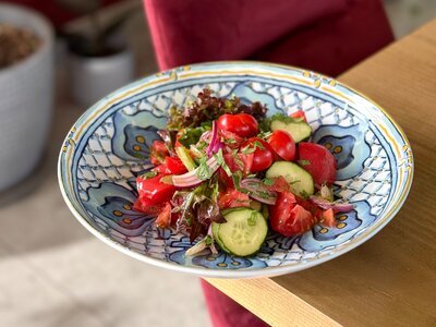 Салат с грядки