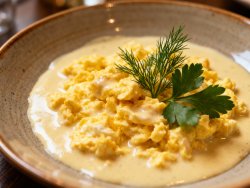 Яйца в сливочном соусе