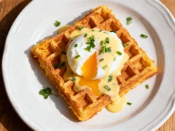 Сырная вафля Бенедикт