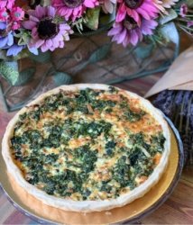 Пирог со шпинатом и курицей