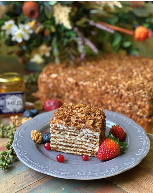 Торт «Медовый карамельный»