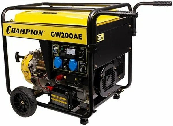 Бензоэлектростанция сварочная, 5,5кВт «CHAMPION» GW200AE
