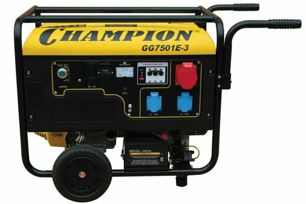 Бензоэлетростанция 7,5 кВт «CHAMPION» GG7501E-3