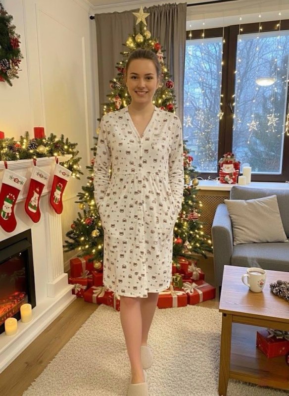 Таплая ночная сорочка