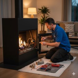 Ремонт газовых каминов