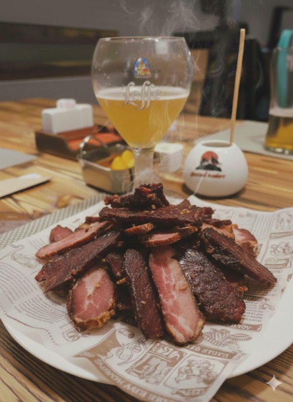 Снеки из копченого мяса