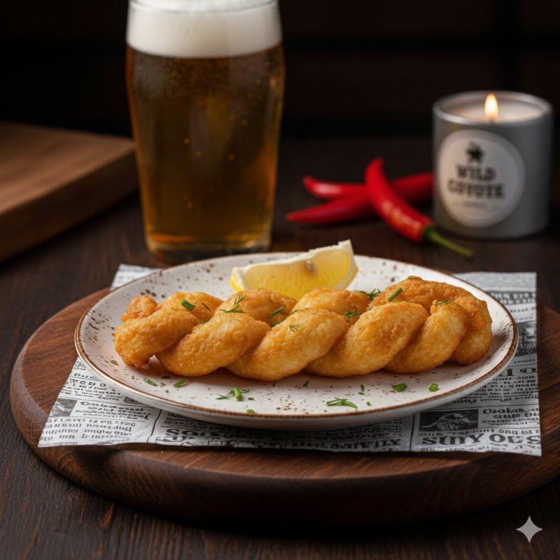 Сыр косичка жаренная во фритюре