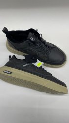 Мужские кеды повседневные текстильные и кожаные