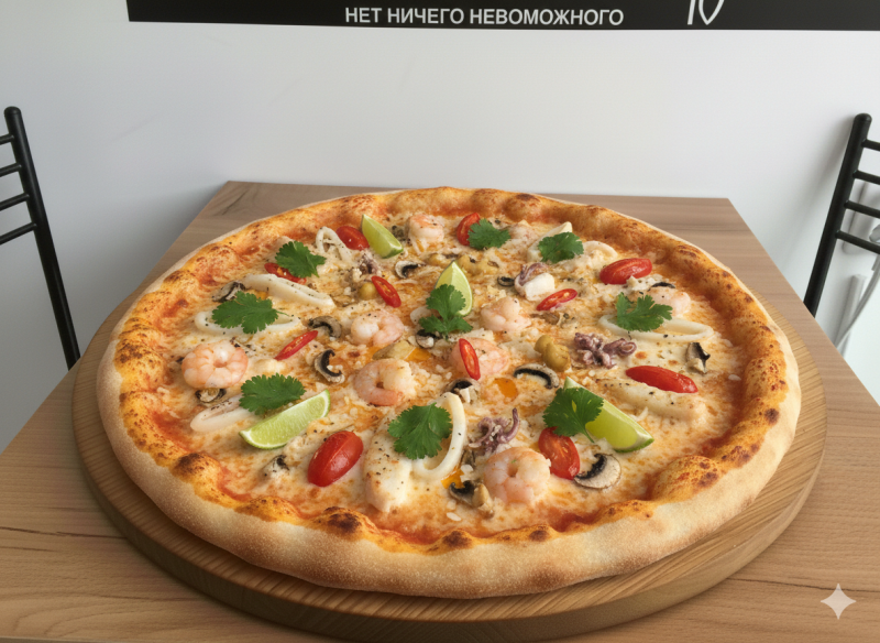 Пицца Том Ям размер L