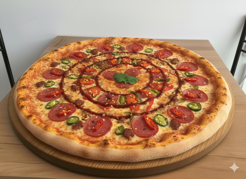 Пицца Hot & spicy размер S