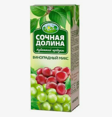 Сочная долина сок 0,3л