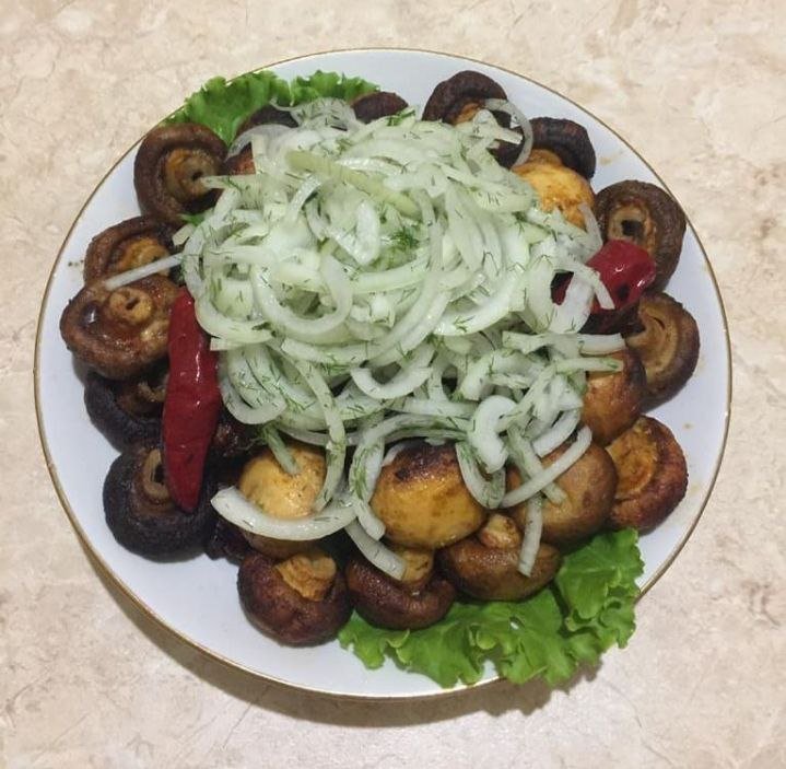 Грибы, овощи 250гр.