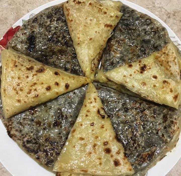 Хычины с сыром и зеленью