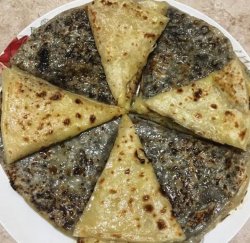 Хычины с сыром и зеленью