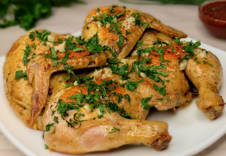 Курица жареная целая