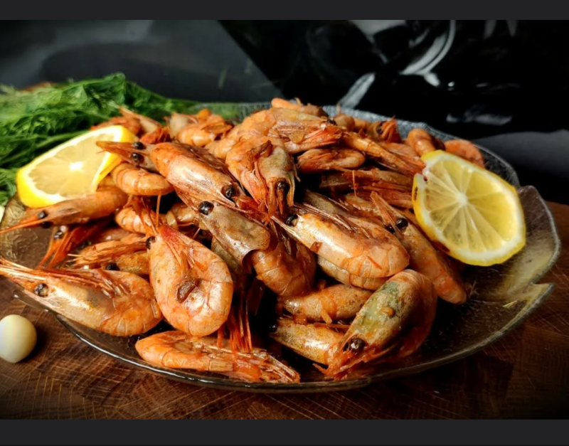 Креветки очищенные жаренные 200гр