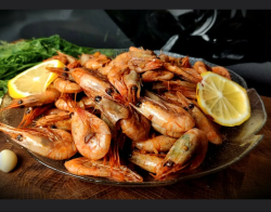 Креветки очищенные жаренные 200гр