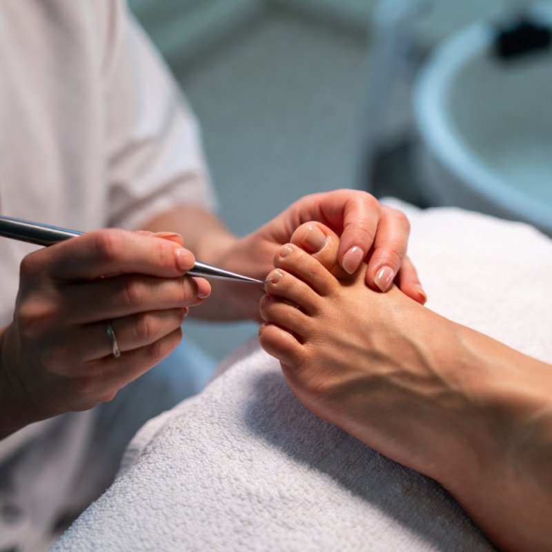 Подологический педикюр I степени (незначительные трещины, сухость)