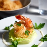 Креветки катаифи