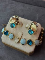 Комплект серьги браслет 