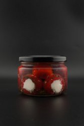 Перец черри фаршированный творожным сыром
