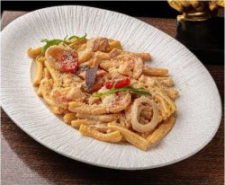 Казаречче с морепродуктами