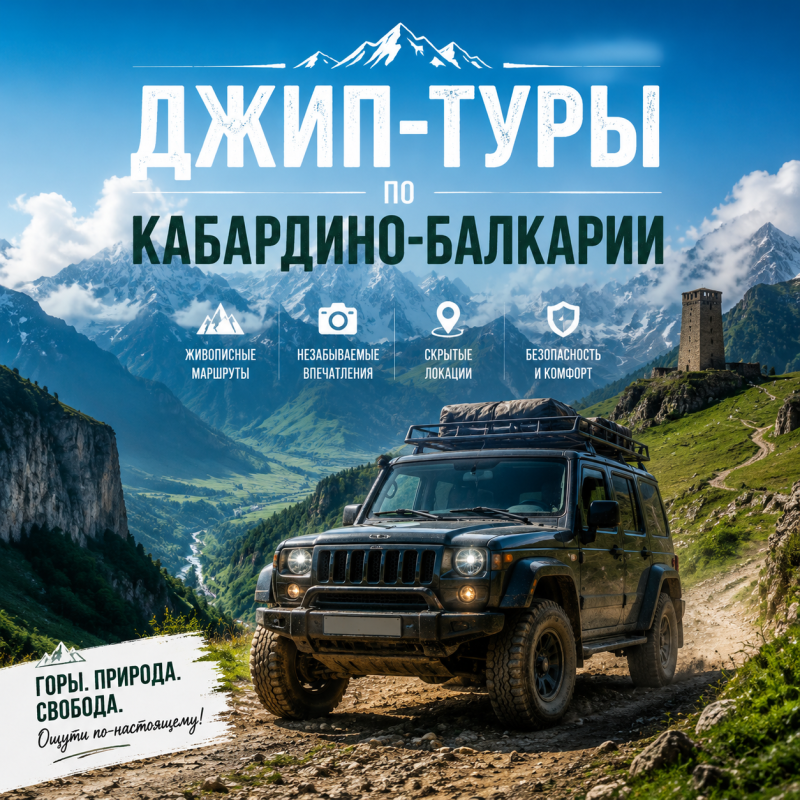 Джип-туры по Кабардино-Балкарии