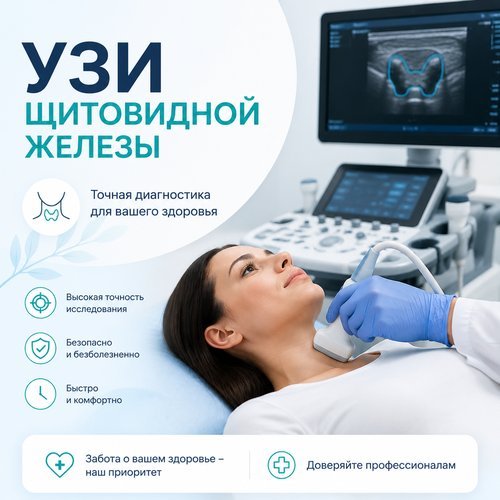 УЗИ ЩИТОВИДНОЙ ЖЕЛЕЗЫ 