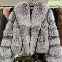 Шубка из чернобурой лисы