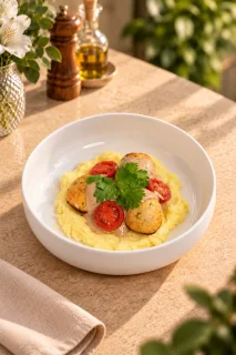 Куриные котлеты с воздушным картофельным пюре