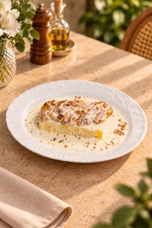 Паста с курицей в сливочном соусе (гедлибжа)