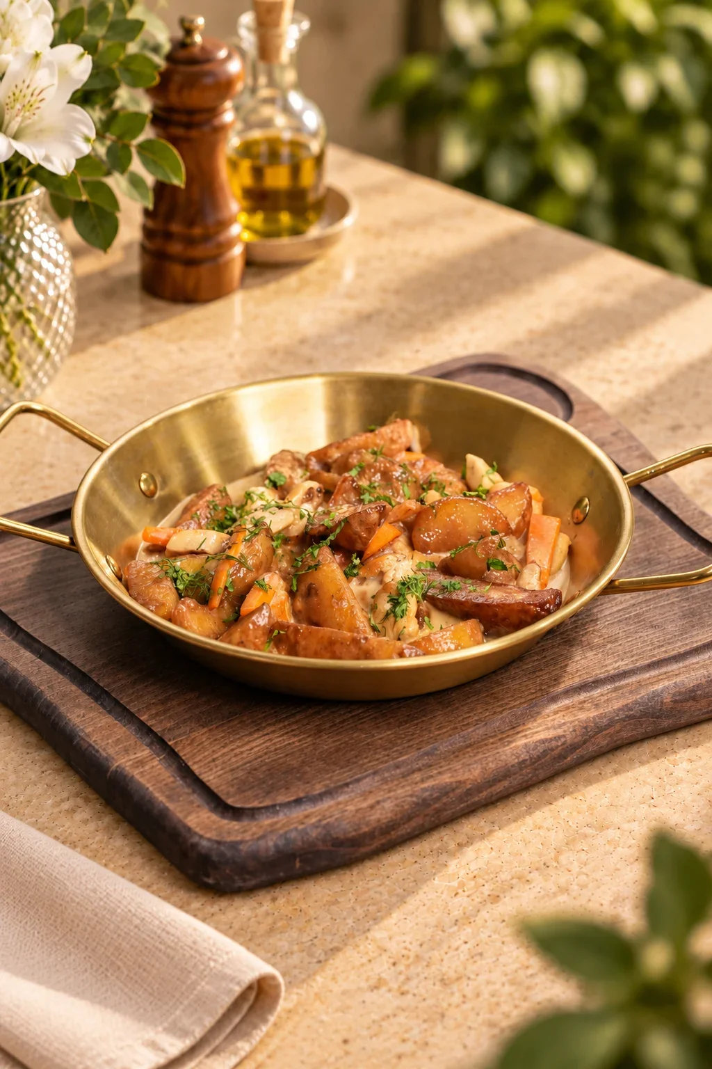 Жаркое с курицей