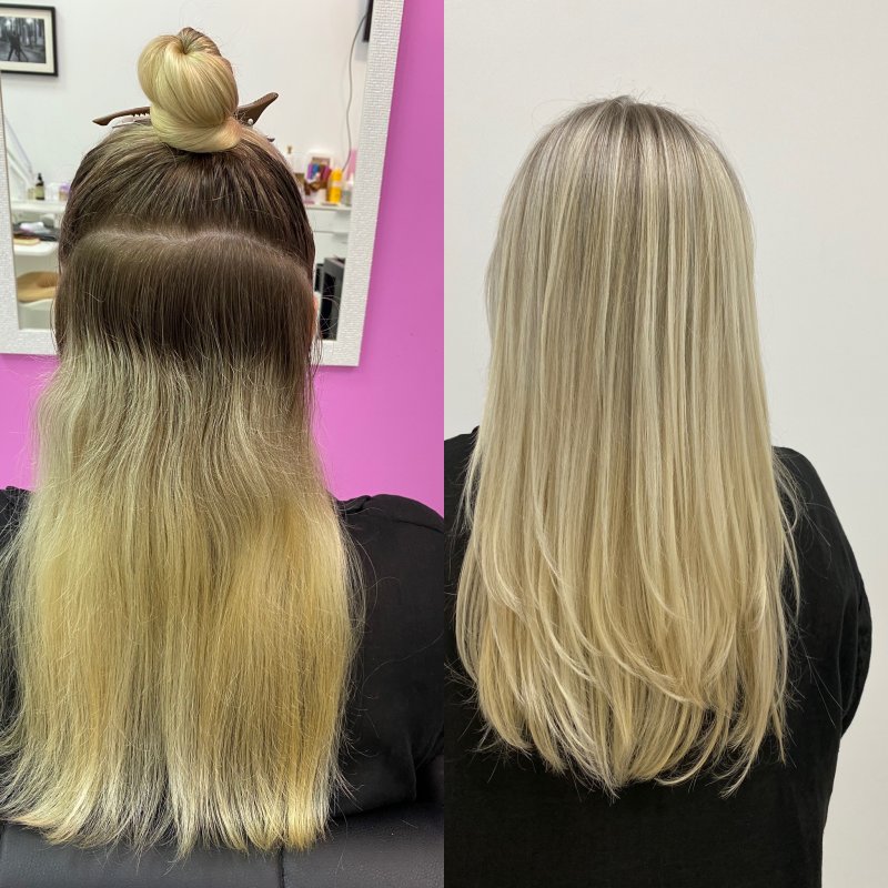 Окрашивание блонд