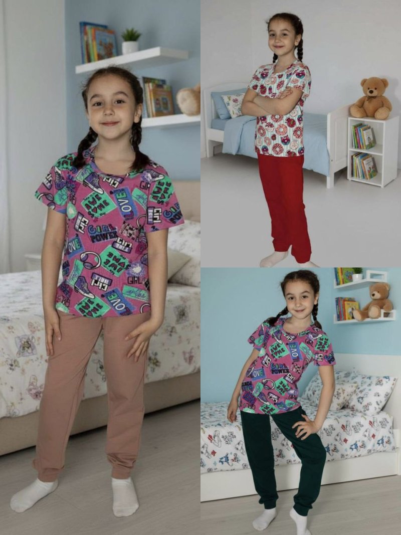 Зимние брюки из трикотажа для девочек от Абаканского Трикотажа — тепло, уют и свобода движений.