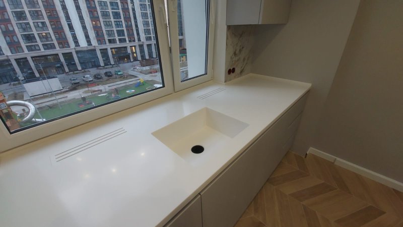 Подоконник-столешница от МАСТЕРСКОЙ КАМНЯ