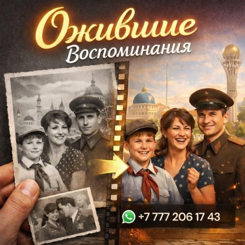 Оживление фото, мини фильм.