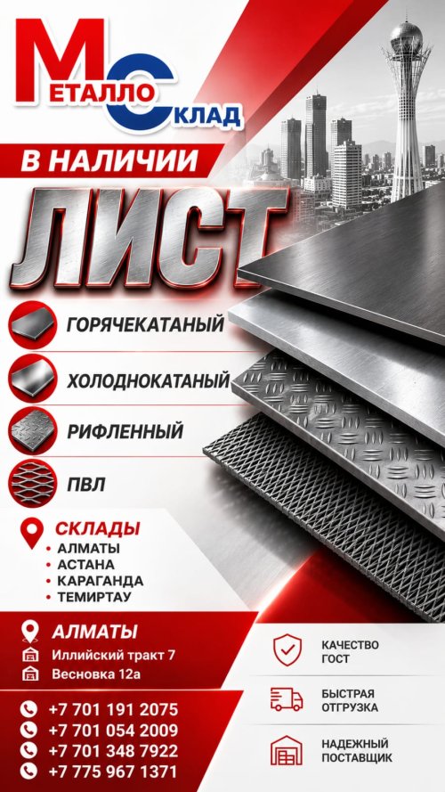 Арматура, швеллер, уголок, трубы, лист, оцинкованный рулон.