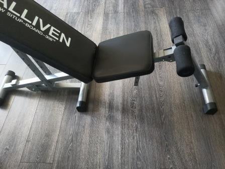 Тренажёр Складная скамья Calliven new setap board 300 tm для пресса и гантелей б/у - Многофункциональный фитнес-стул