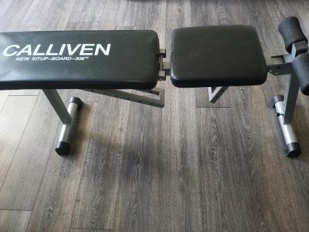 Тренажёр Складная скамья Calliven new setap board 300 tm для пресса и гантелей б/у - Многофункциональный фитнес-стул